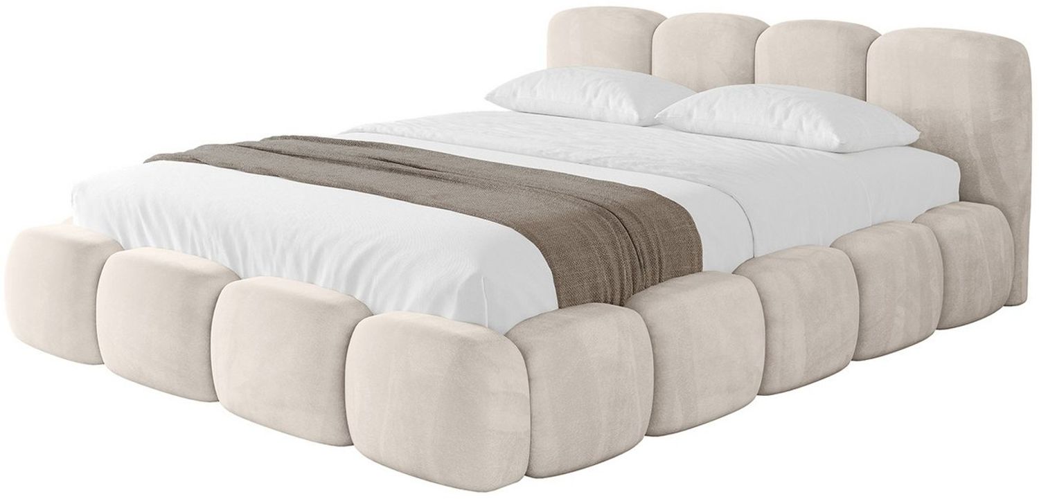 ALTDECOR Polsterbett KALA-v1 (Polsterbett mit Bettkasten und Lattenrost, Boxbett mit Matratze), Doppelbett mit Stauraum, Bett mit Kopfteil Bild 1
