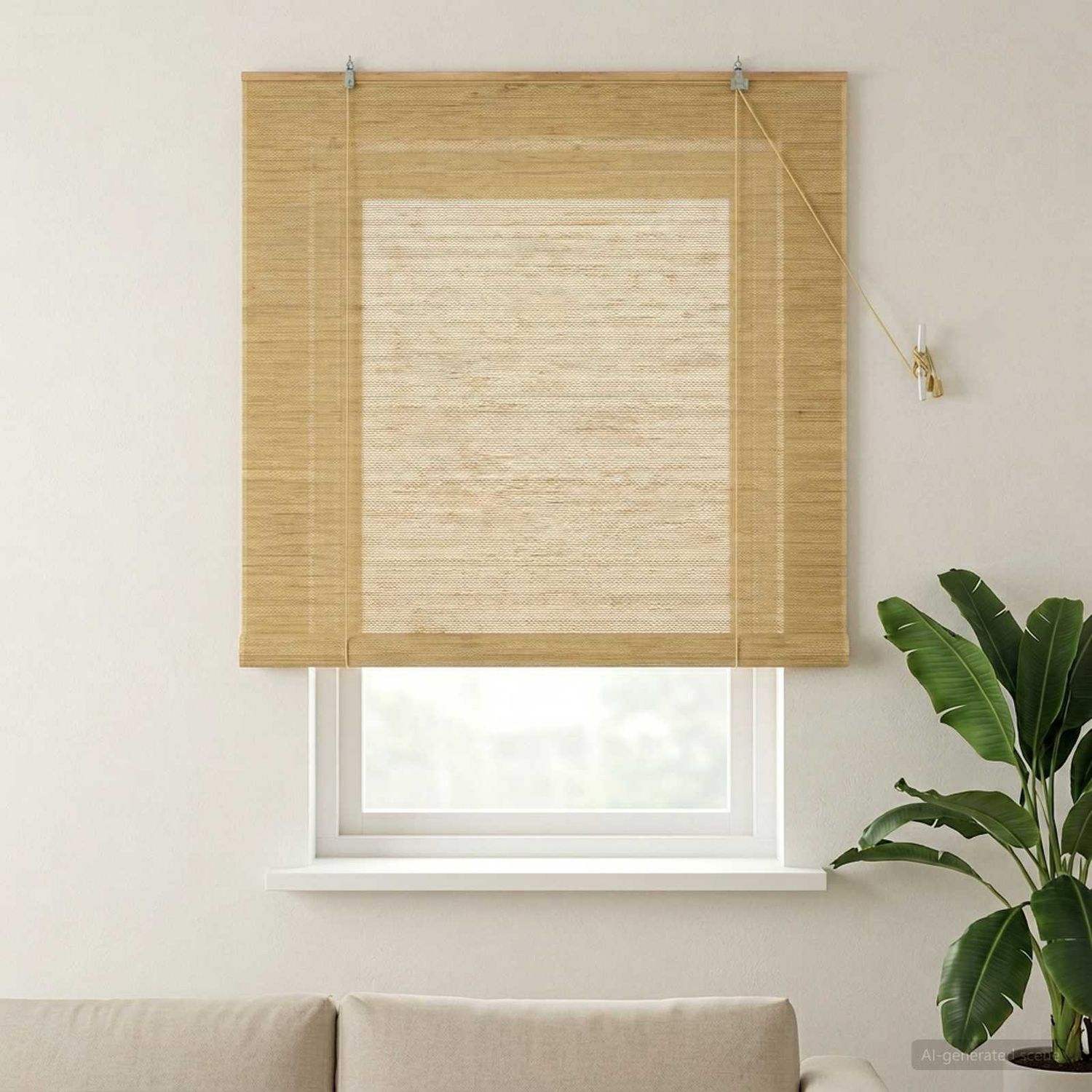 vidaXL Rollo Natur 140 x 160 cm Bambus 42040569 Bild 1