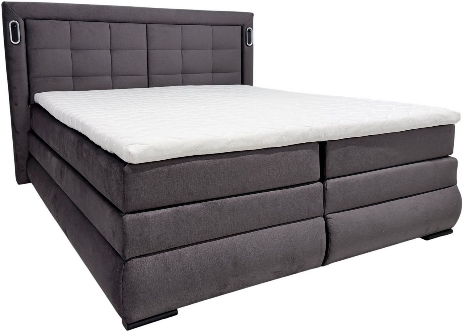 OTTO home Boxspringbett MIVVA inkl. Bettkasten & Topper, Komfortliegehöhe: 67 cm, in H3, H4 oder Hmix H3/H4, wahlweise mit oder ohne LED-Leuchten Bild 1