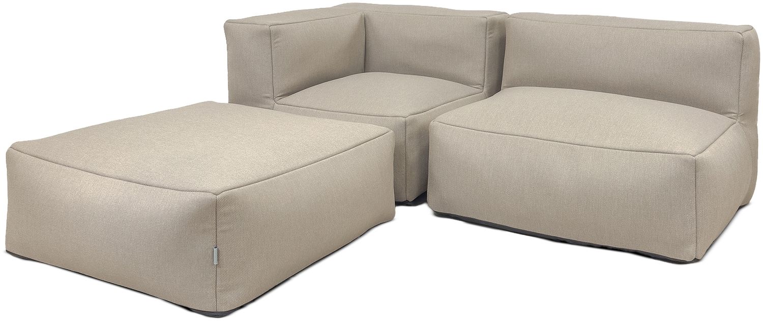osoltus Emilia Premium Modular Lounge 3tlg. Axroma Olefin Taupe Beige Bild 1
