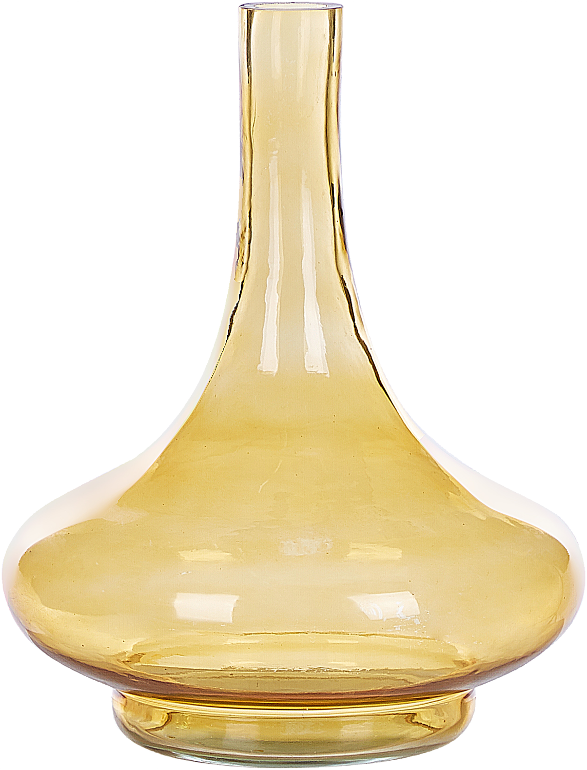 Dekovase PANEER Glas 30 cm Gelb Bild 1