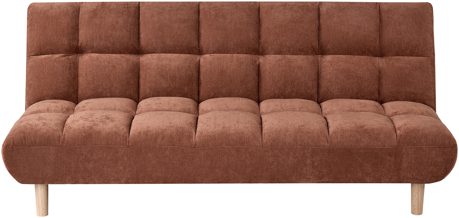 Schlafsofa 2-Sitzer RISOR Stoff Goldbraun Bild 1