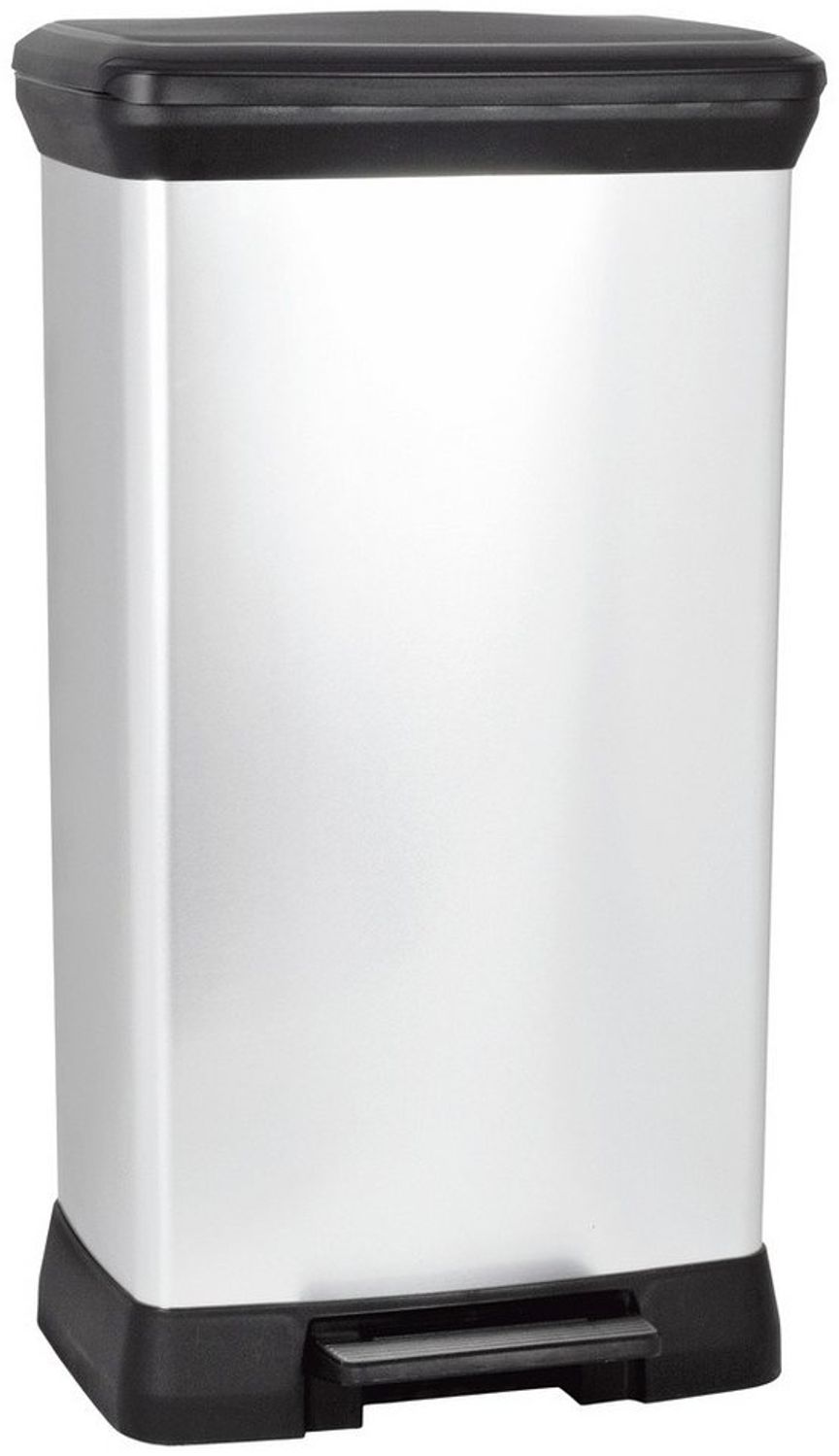 curver Mülleimer 50,0 l silbermetallic Bild 1