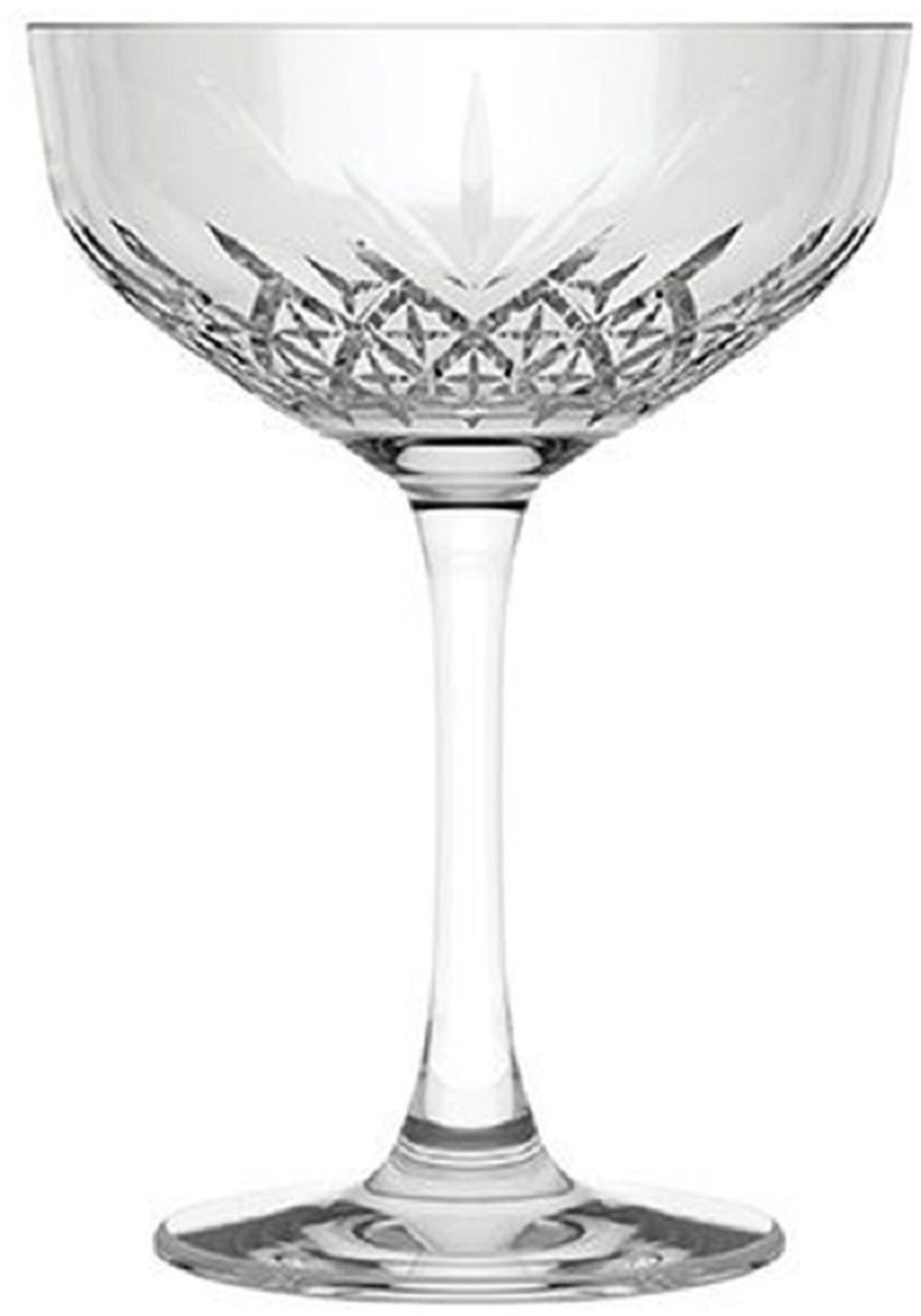 Pasabahce 440236 4er Set Gin Champagnerschale Sektschale Dessertschale Cocktail Glas „Timeless“ im Kristall-Design aus Glas Bild 1