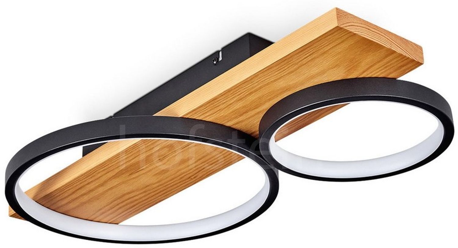hofstein Deckenleuchte »Caces« dimmbare Deckenlampe aus Metall/Holz, 3000 Kelvin Bild 1