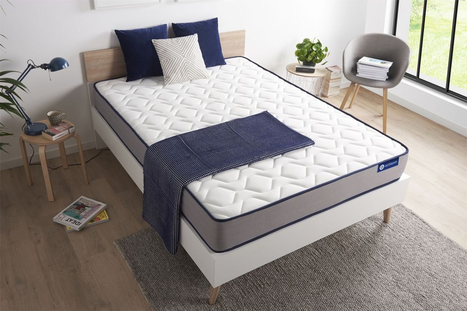 Actiflex form matratze 180x190 cm, Latex und Memory-Schaum, Härtegrad 4, Höhe :22 cm, 5 Komfortzonen Bild 1