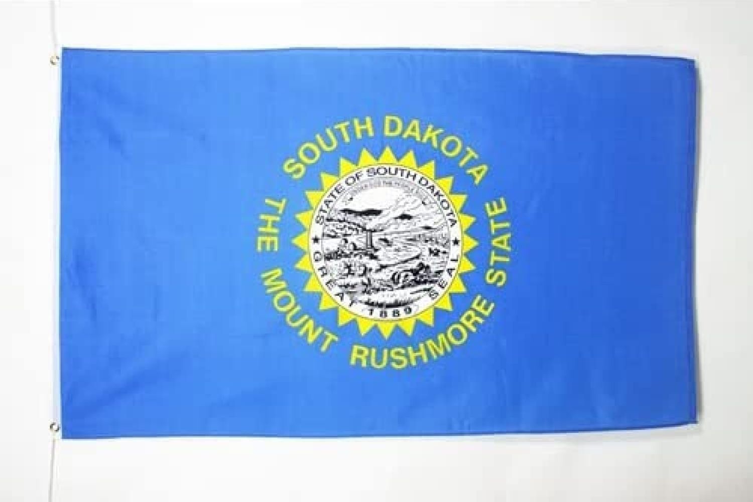 AZ FLAG - Flagge South Dakota - 150x90 cm - Bundesstaat South Dakota Fahne 100% Polyester mit Messing-Ösen - 110g Bild 1