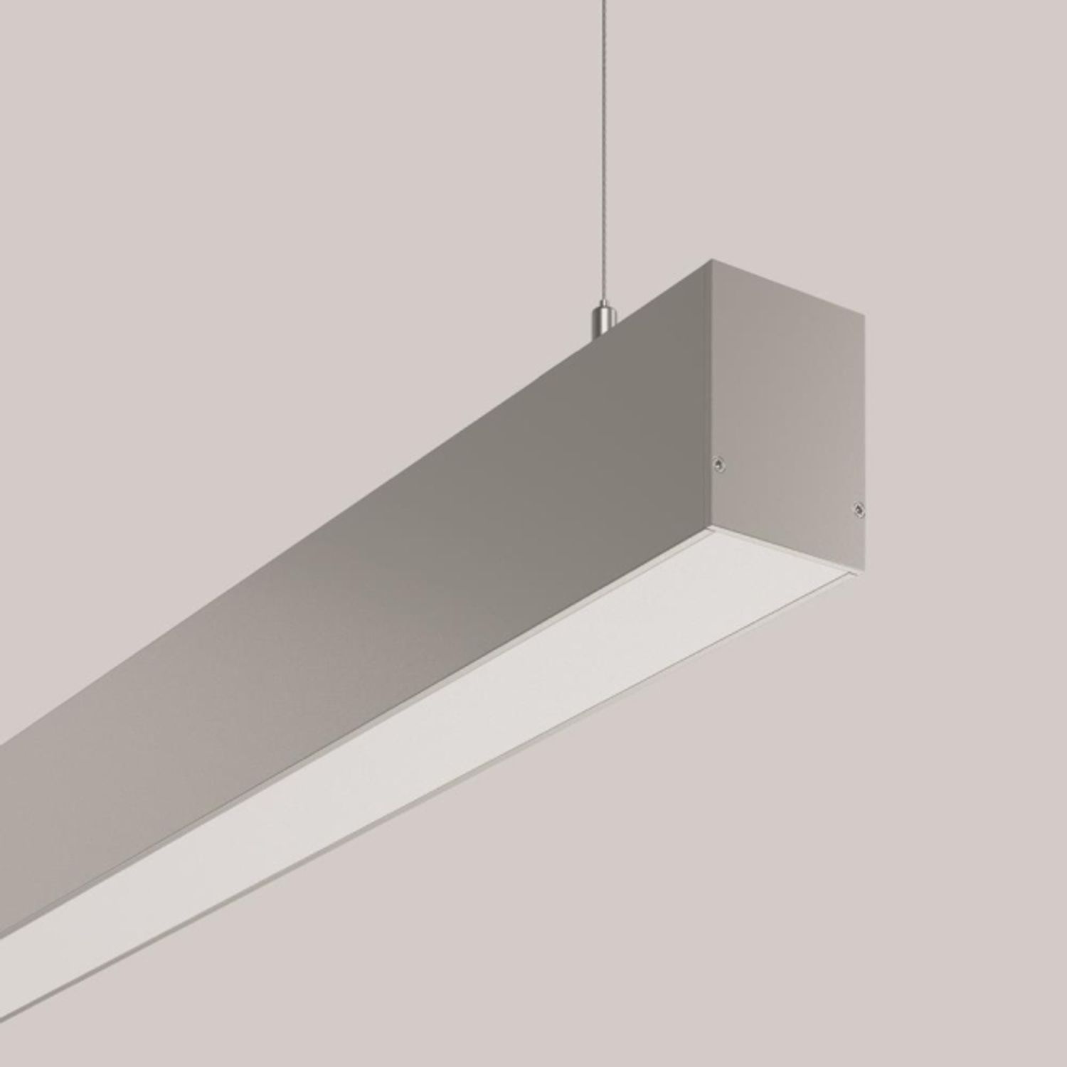 RZB LESS IS MORE 50 silber 312313.004.1 Pendelleuchten 4050lm 4K opal L=1407mm Bild 1