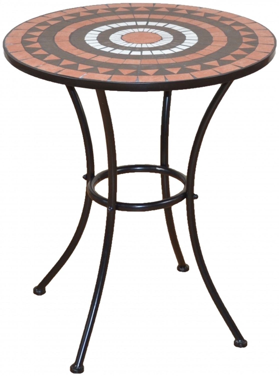 Gartentisch "Florian" mit Mosaikverzierung, terrafarben Bild 1