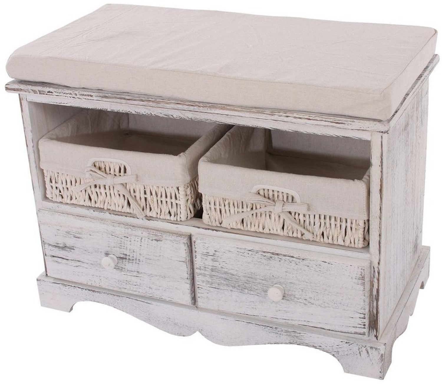 MCW Sitzbank T32, Großer Stauraum, inklusive Sitzkissen, 2 Körbe Bild 1