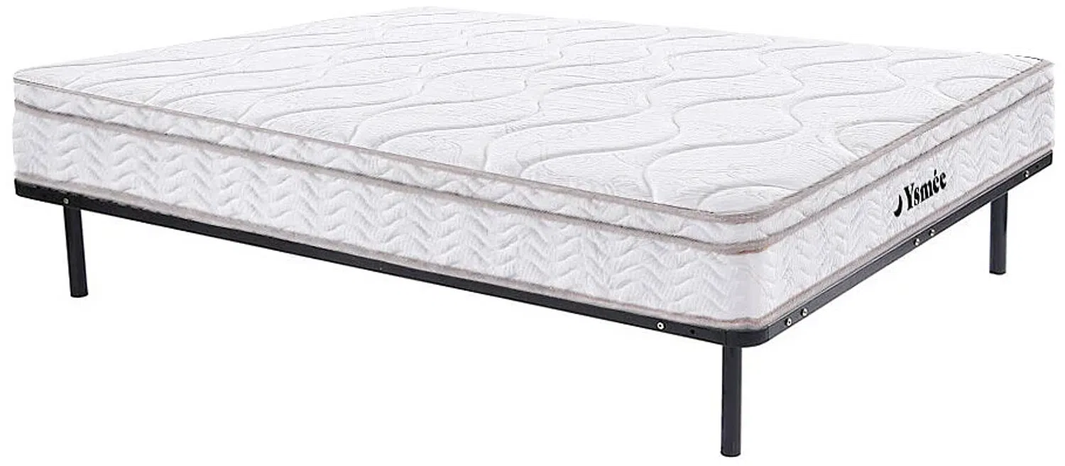 Vente-unique - WOLKENTANZ Mattress and bed base set MetallStoff Schwarz - B 140 cm3,8 cm138 cm x H 24 cm25 cm5 cm x L 200 cm198 cm3,8 cm Bild 1