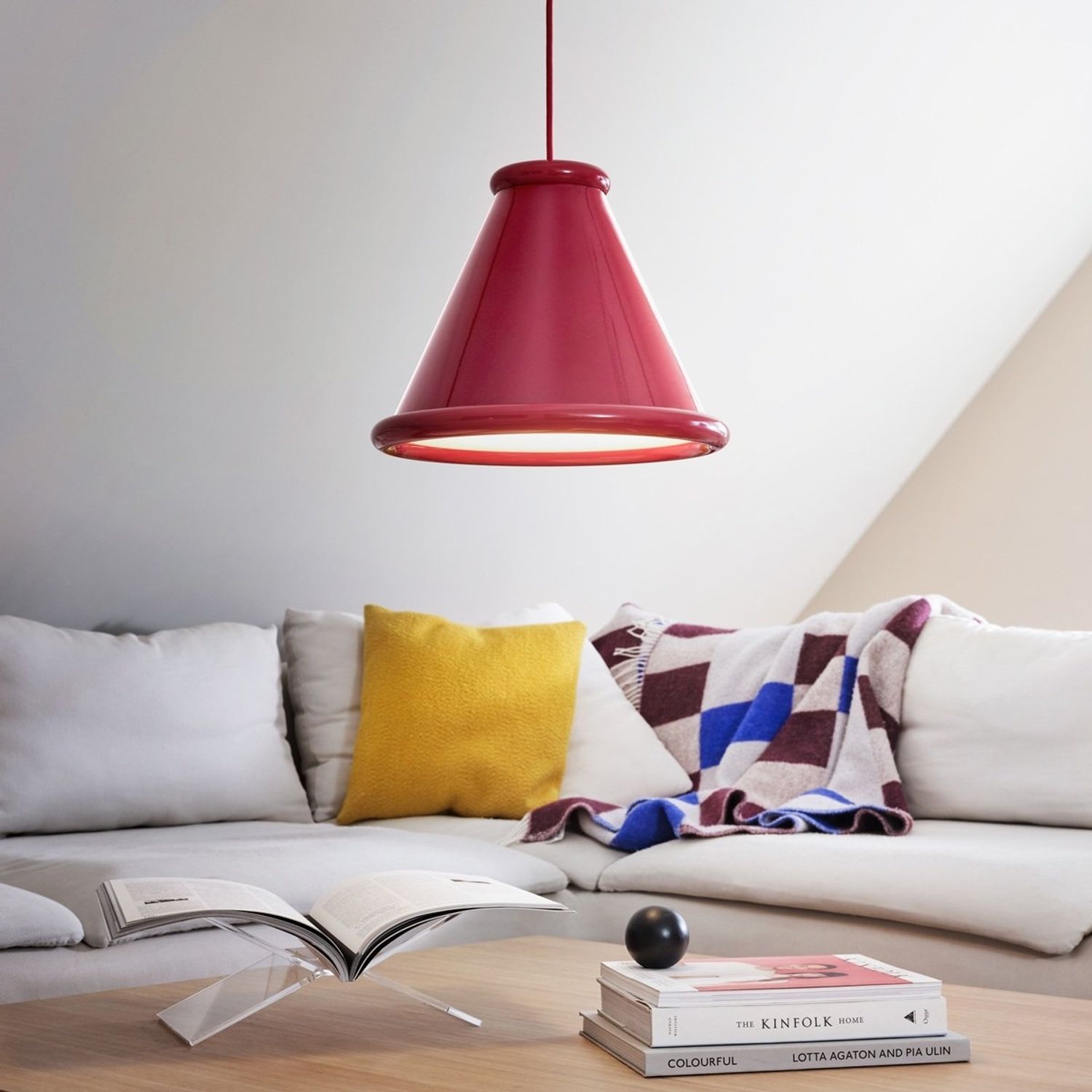 Belid Pendelleuchte Belle 36cm Rotviolett 2700K Bild 1