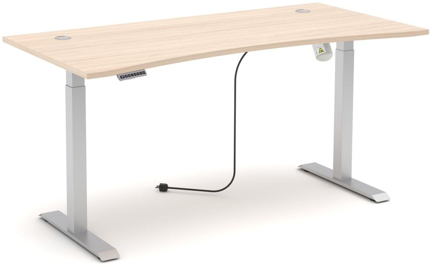 Höhenverstellbarer Schreibtisch SANTORIN Riva Eiche - 160 x 77 cm Bild 1