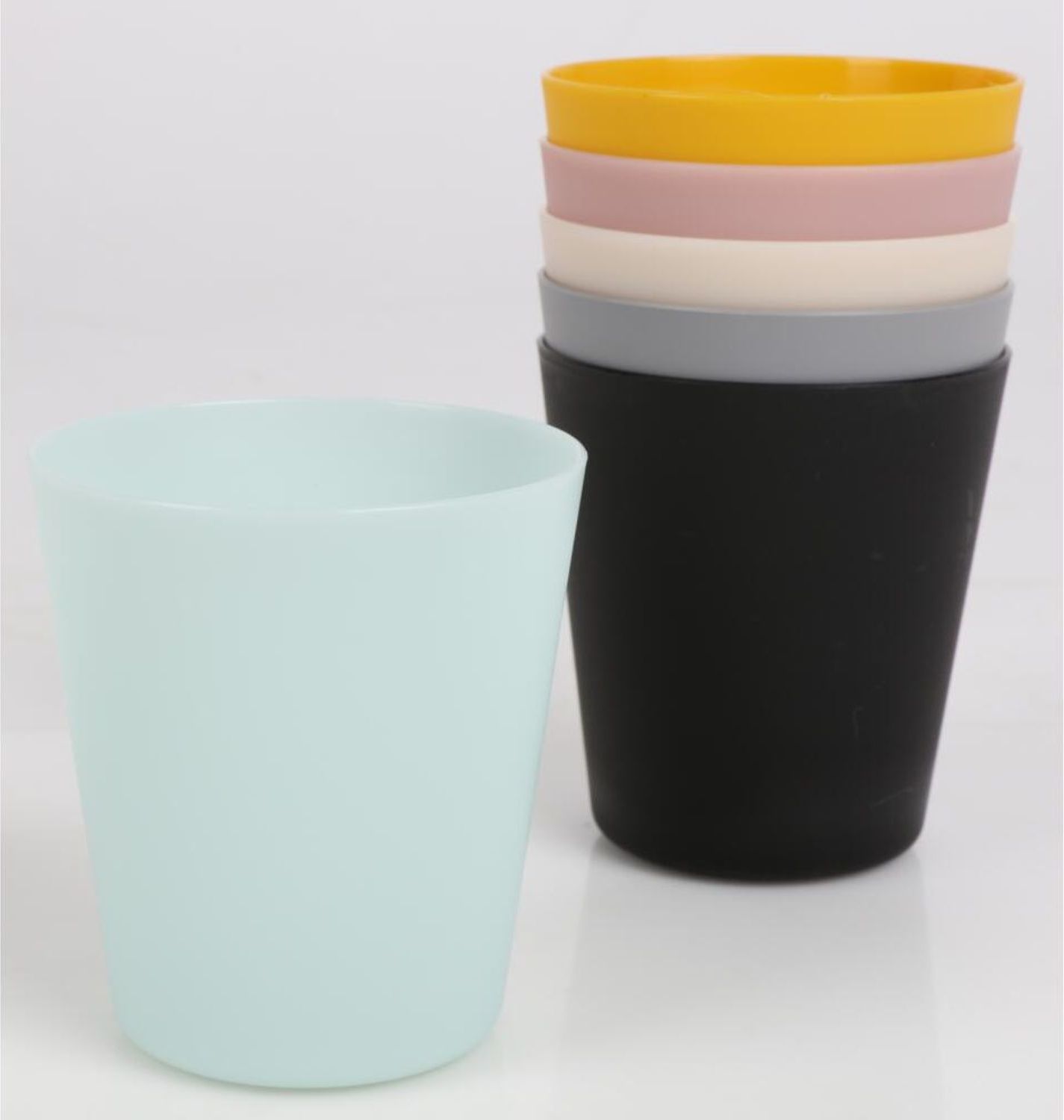 24x BURI Kunststoffbecher 6er Set 265ml Mehrweg Party Cocktail Wasser Plastik Bild 1