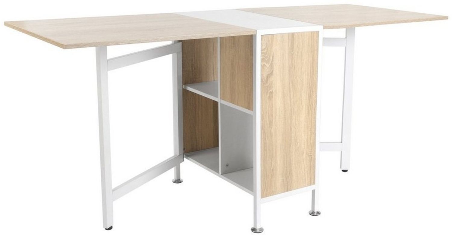 HOMCOM Klapptisch Klapptisch mit Stauraum Bild 1