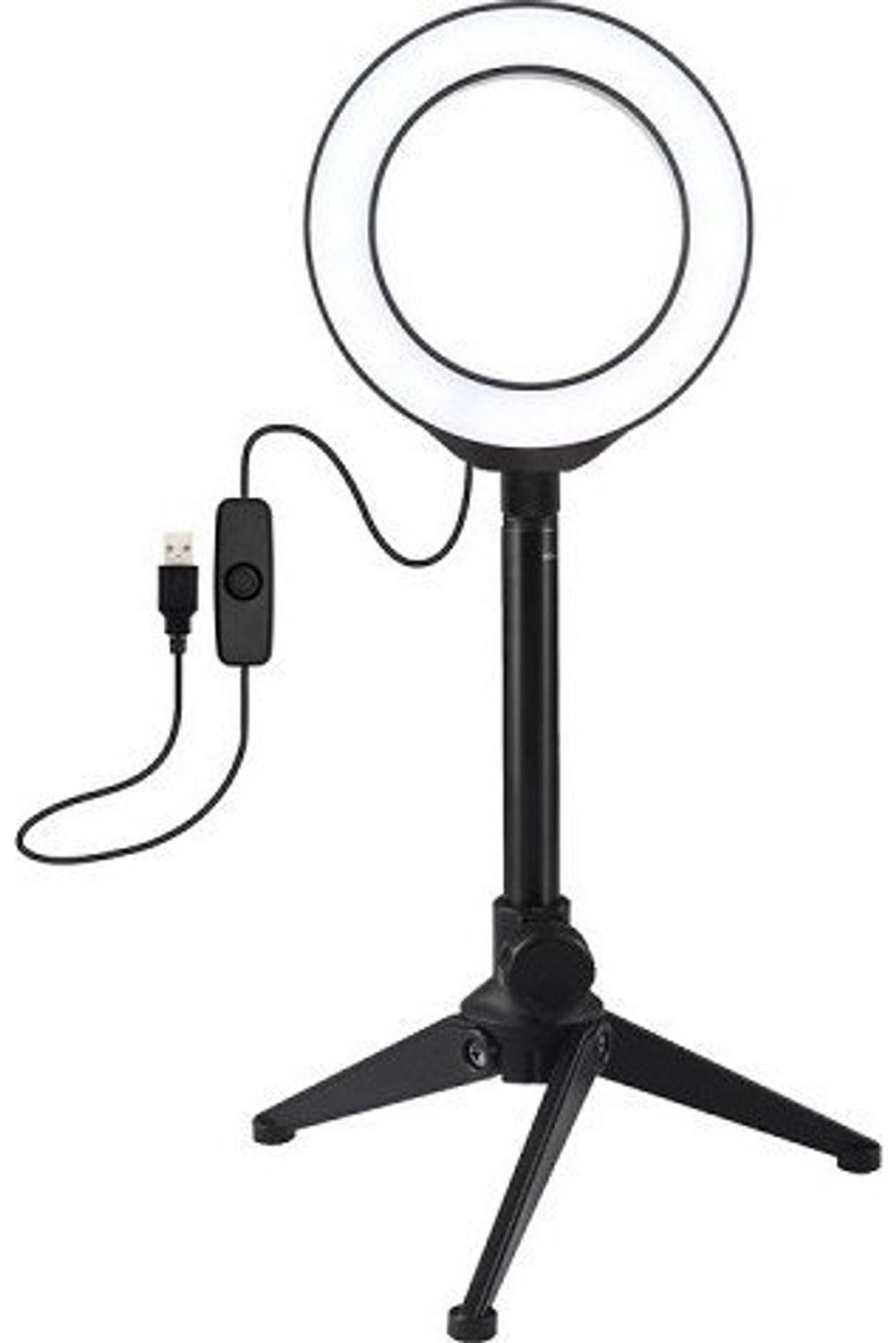 Puluz Ring-LED-Lampe 12 cm mit Tripod-Tischständer Bild 1