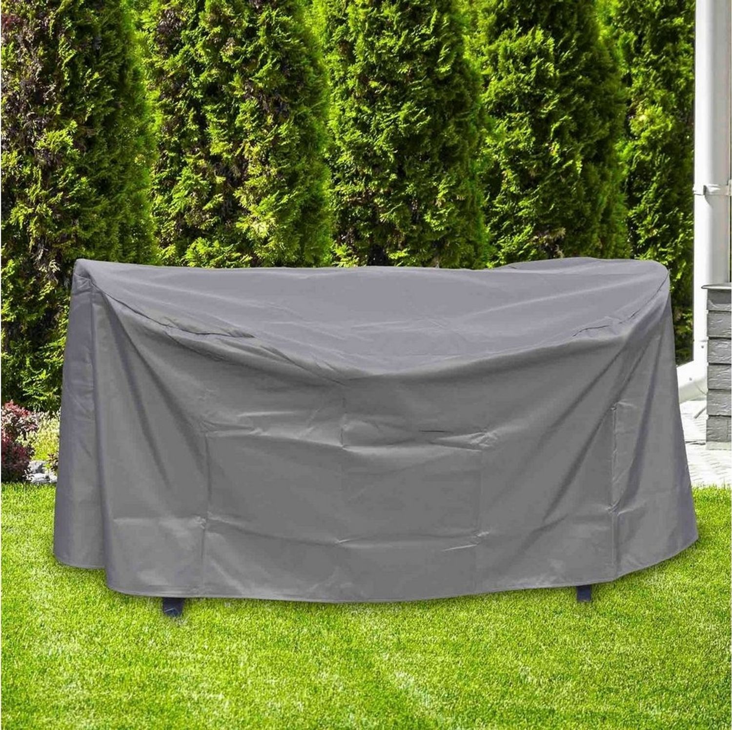 Haushalt International Gartenmöbel-Schutzhülle Schutzhülle für Gartentische, oval Maße ca. 155 x 95 x 75 cm (1-St) Bild 1