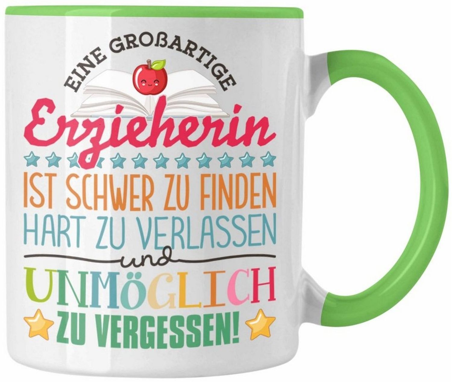 Trendation Tasse Trendation - Erzieherin Abschied Tasse Abschiedsgeschenk Spruch Kinder Bild 1