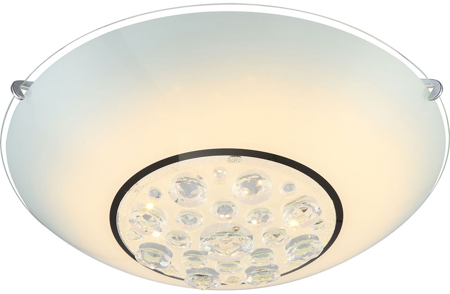 LED Deckenleuchte, Glas, Kristall 30 cm Bild 1