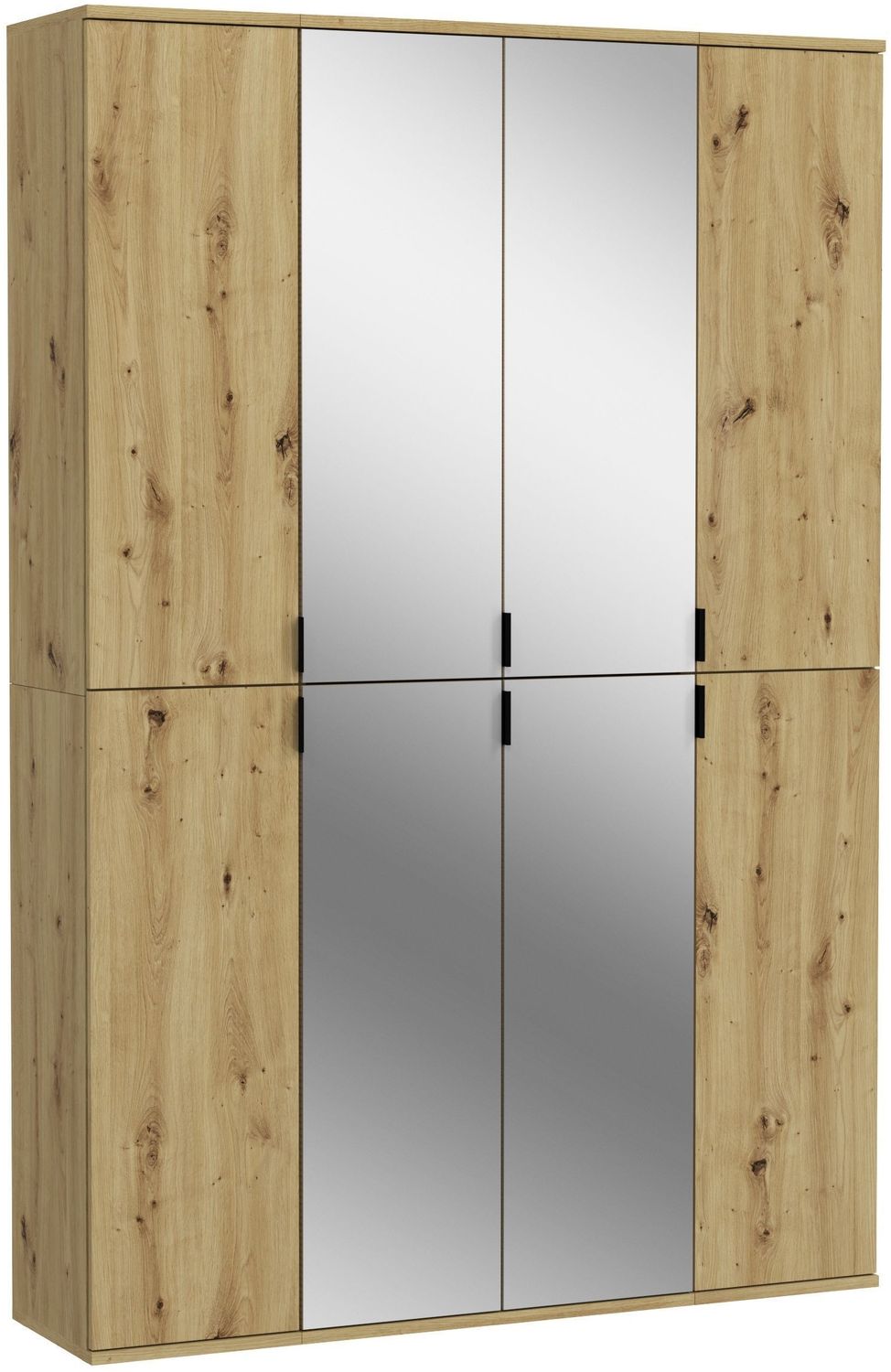 Garderobenschrank Set Projekt X III - Artisan Eiche / Spiegelglas Bild 1