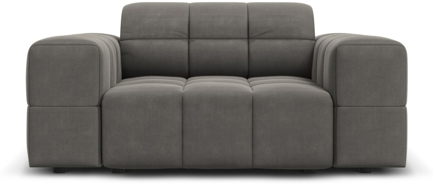 Micadoni Sessel Jennifer 1-Sitzer Samt Hellgrau Bild 1