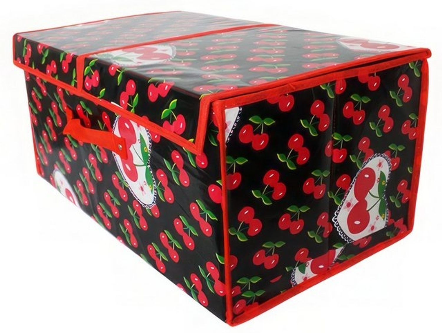 Yudu Aufbewahrungsbox Textil Organizer Aufbewahrungsbox mit 2 Klappdeckeln Bild 1