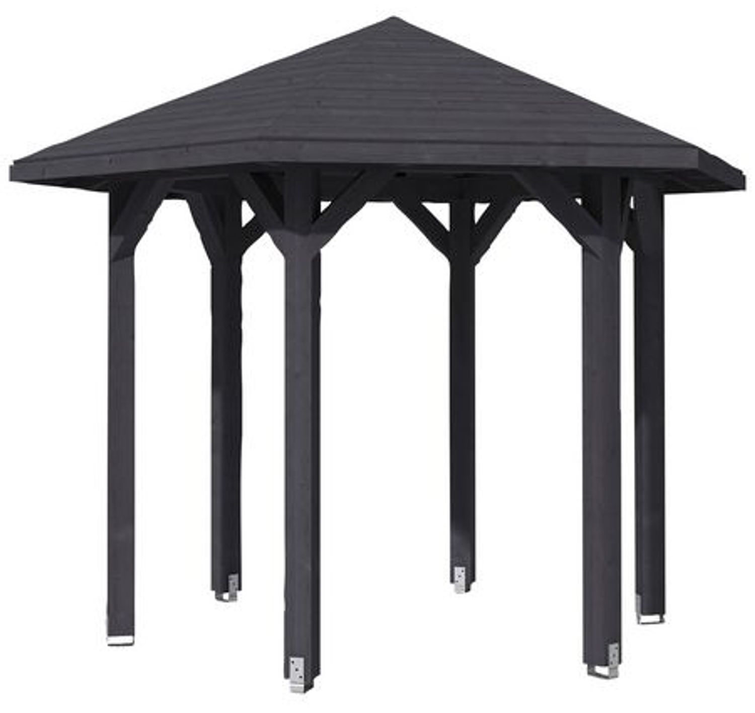 SKANHOLZ Pavillon, Zeltdach, sechseckig, BxT: 360x312 cm schiefergrau Gartenpavillon Bild 1