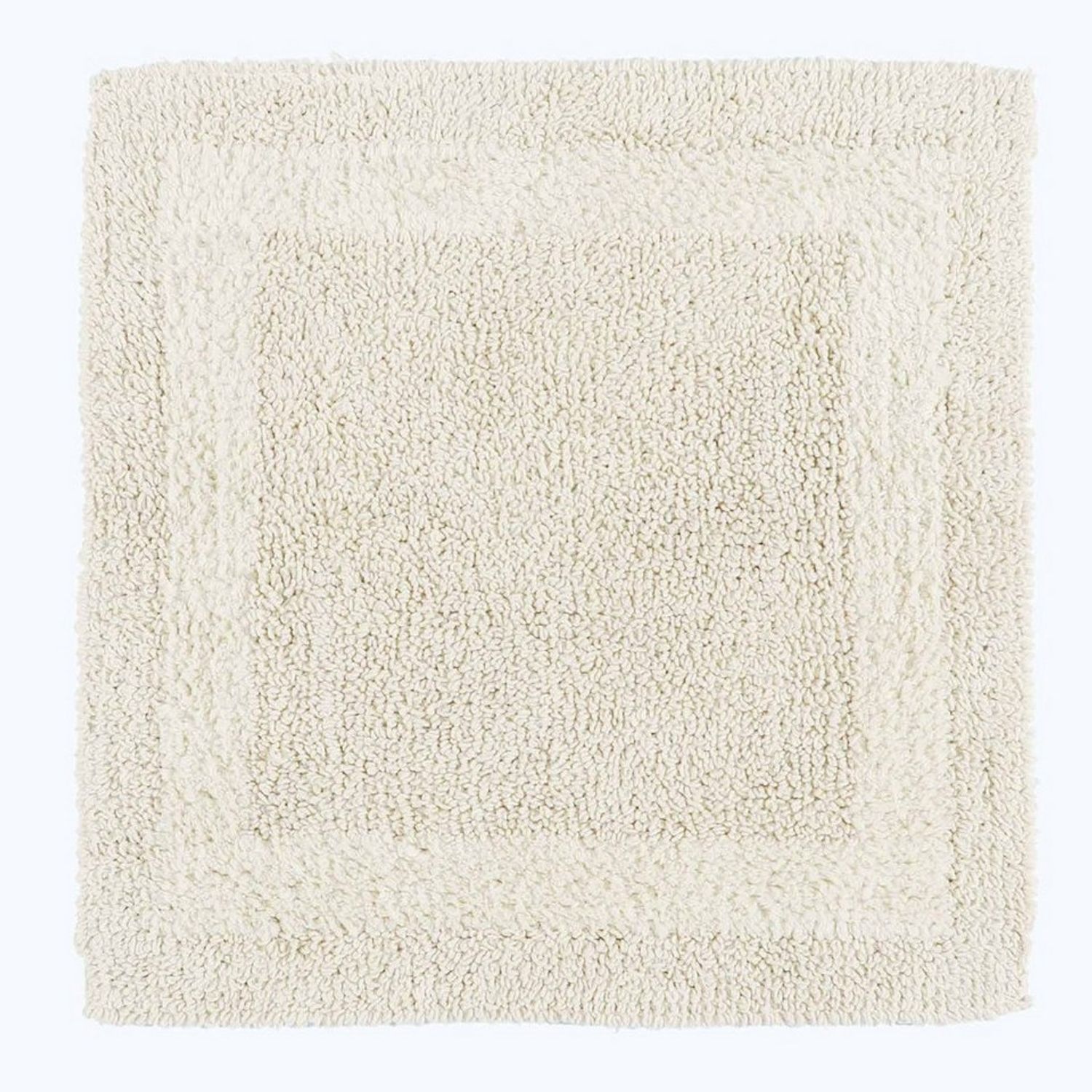 Homescapes Badematte Duschvorleger creme 50x50 cm aus 100% Baumwolle, Höhe 20 mm, 50x50 cm Bild 1