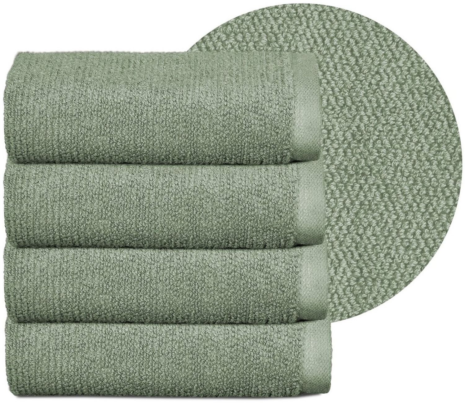 Beautex Handtuch Set Handtuch Set, Made in Europe, Frottier (Multischlaufen-Optik, Frottier Premium Set aus 100% Baumwolle 550g/m) Bild 1