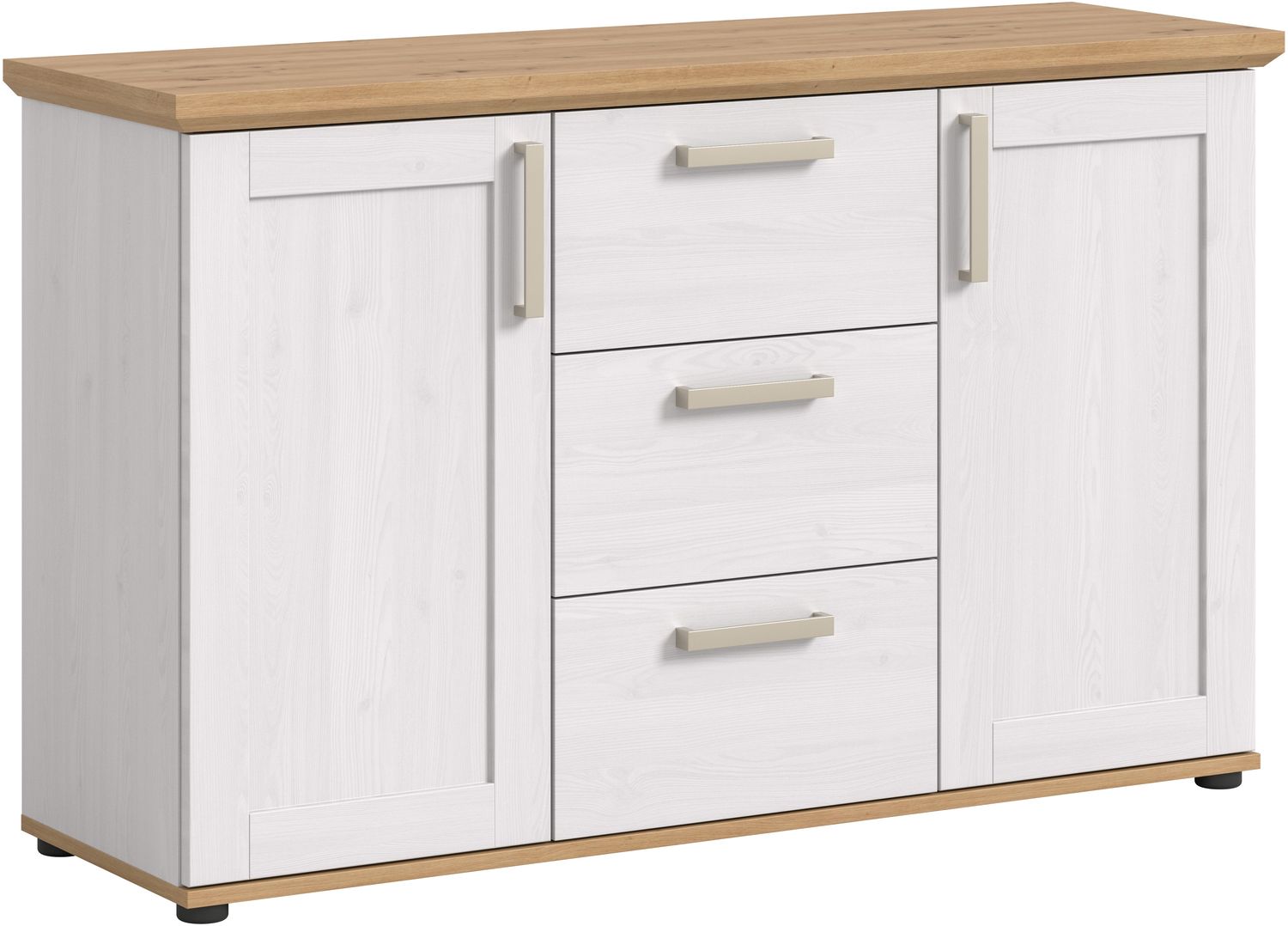 Sideboard (B/H/T: 129x80x40 cm) in Sibiu Lärche Nachbildung Bild 1