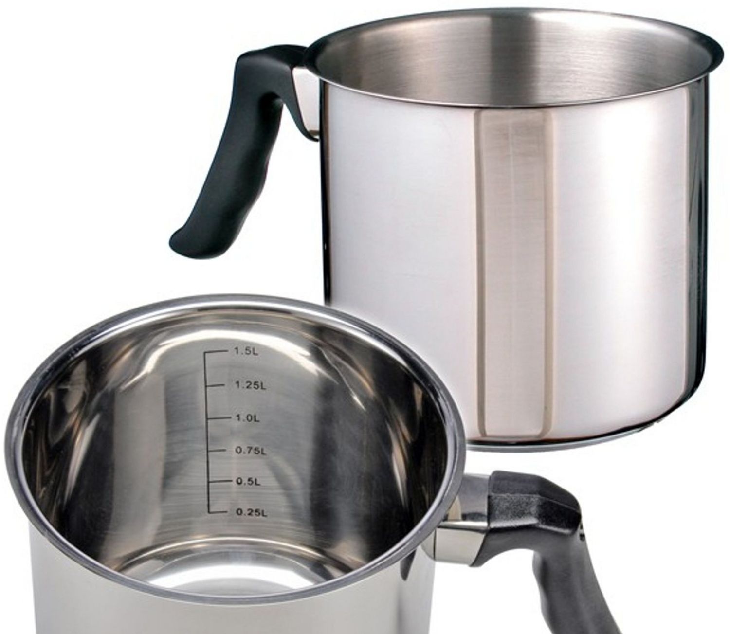 Haushalt International Milchtopf EDELSTAHL Milchkochtopf Kochtopf Milchtopf Topf Kuvertüre SYLT 1,5L Bild 1