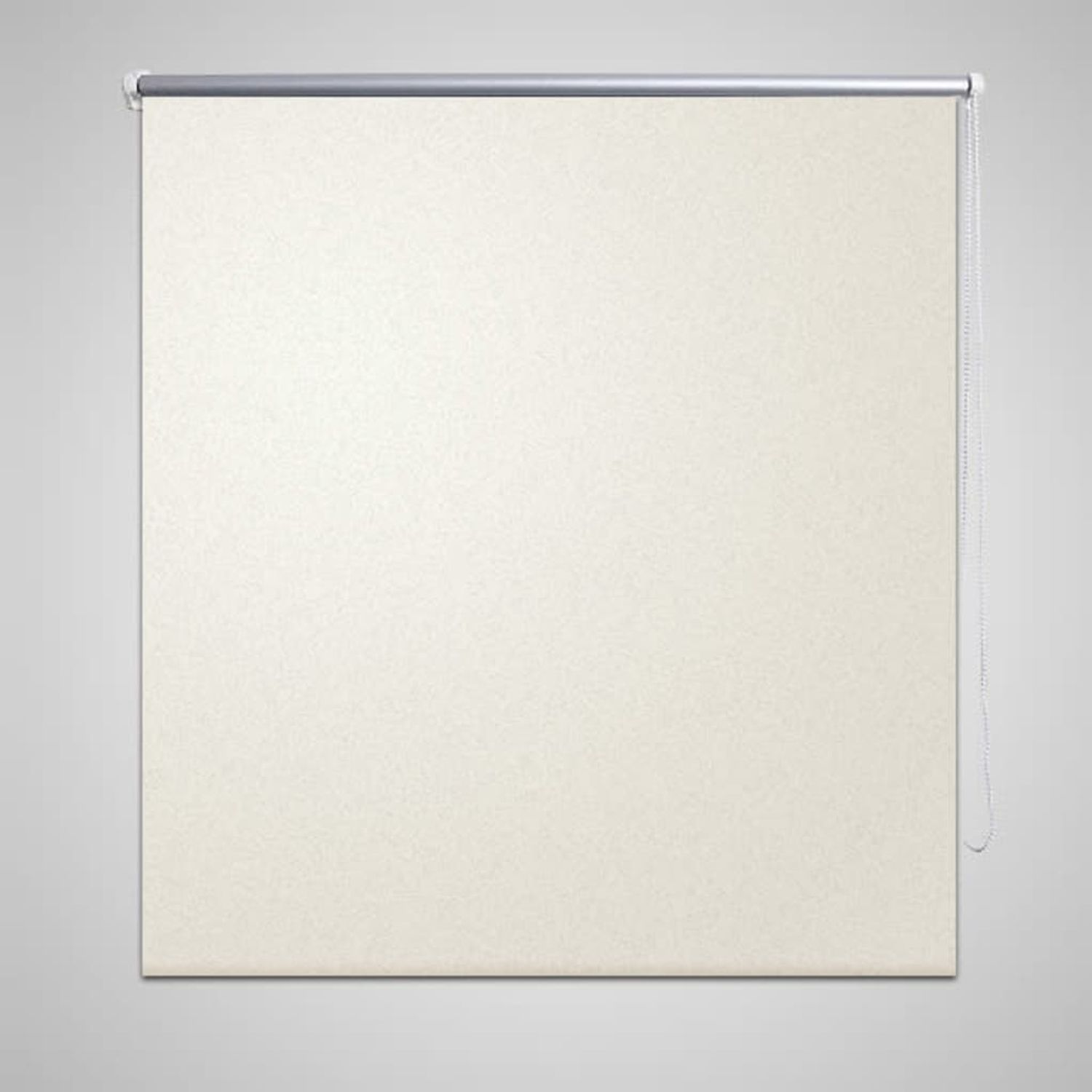 vidaXL Verdunklungsrollo Seitenzug Rollo Klemmrollo Klemmfix Kette, Gebrochen weiß, 80 cm x 2,3 m Bild 1