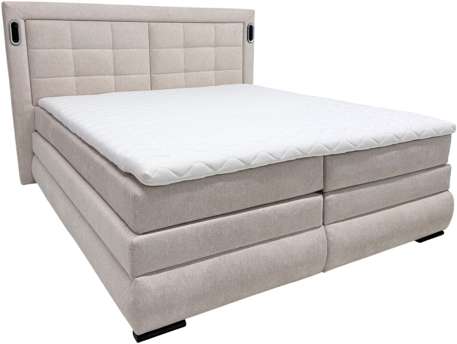 OTTO home Boxspringbett MIVVA inkl. Bettkasten und Topper, Komfortliegehöhe: 67 cm, in H3, H4 oder Hmix H3/H4, wahlweise mit oder ohne LED-Leuchten Bild 1