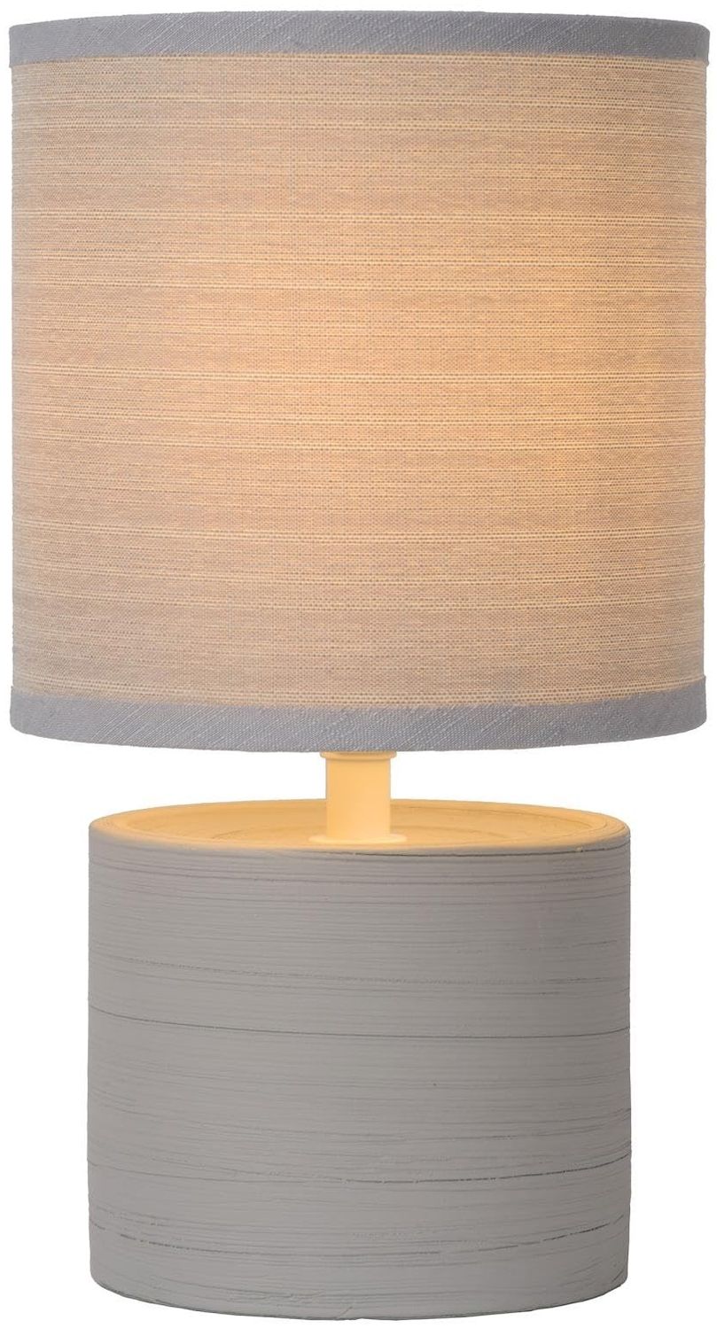 LUCIDE GREASBY - Tischlampe - Ø 14 cm - 1xE14 - Grau Bild 1