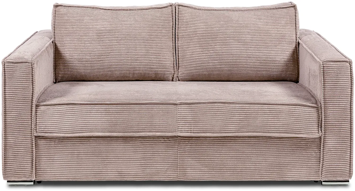 Vente-unique - LORETO Sofa SamtStoff Puderrosa - B 223 cm95 cm x H 90 cm x L 195 cm Bild 1