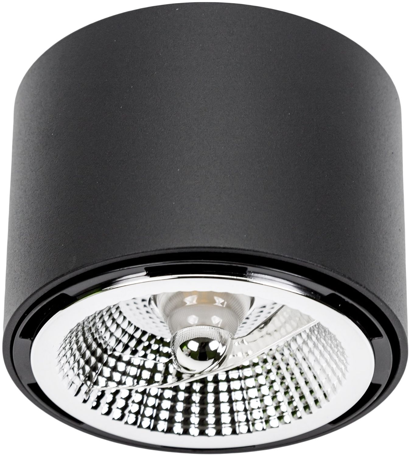 Deckenspots schwarz D-120mm AR111 GU10 IP20 rund Bild 1