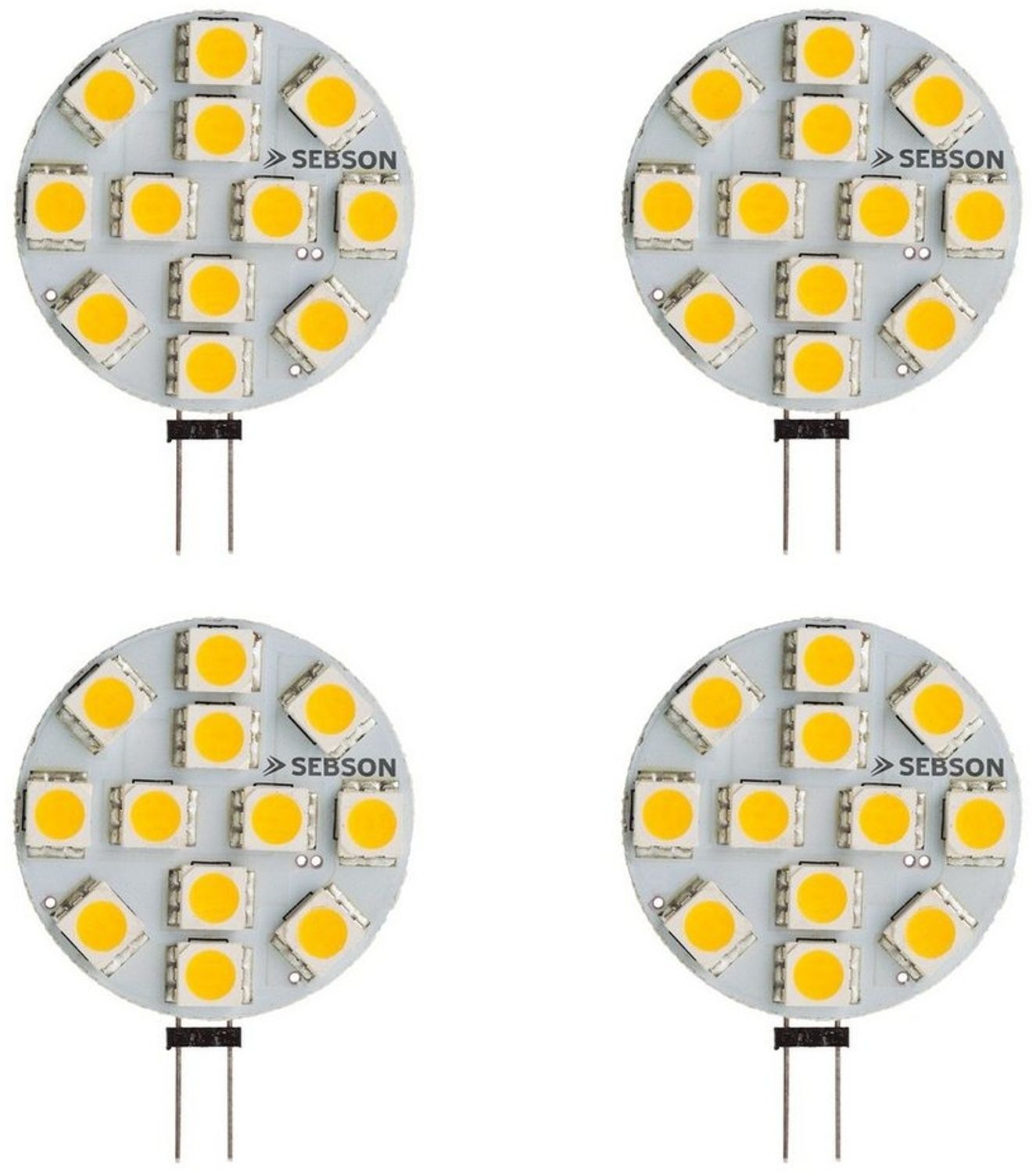 SEBSON LED-Leuchtmittel LED Lampe G4 2.5W - GU4 Stiftsockel 12V DC, Leuchtmittel - 4er Pack, 4 St. Bild 1