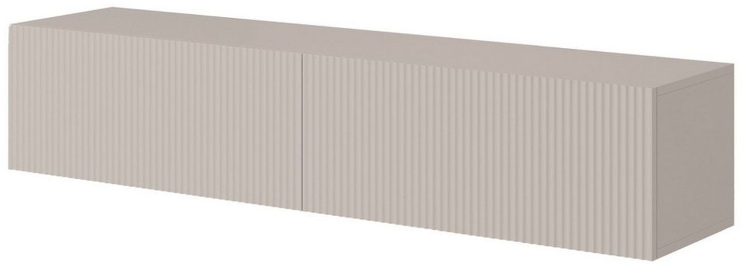 Selsey Veldio TV-Hängeboard, Melamin, Beige, 140 cm Bild 1