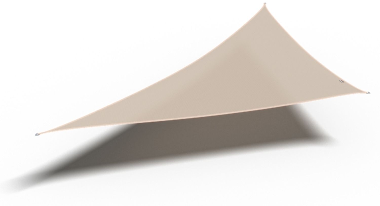 Coolfit Sonnensegel 3-Eck, altweiß 90° Bild 1