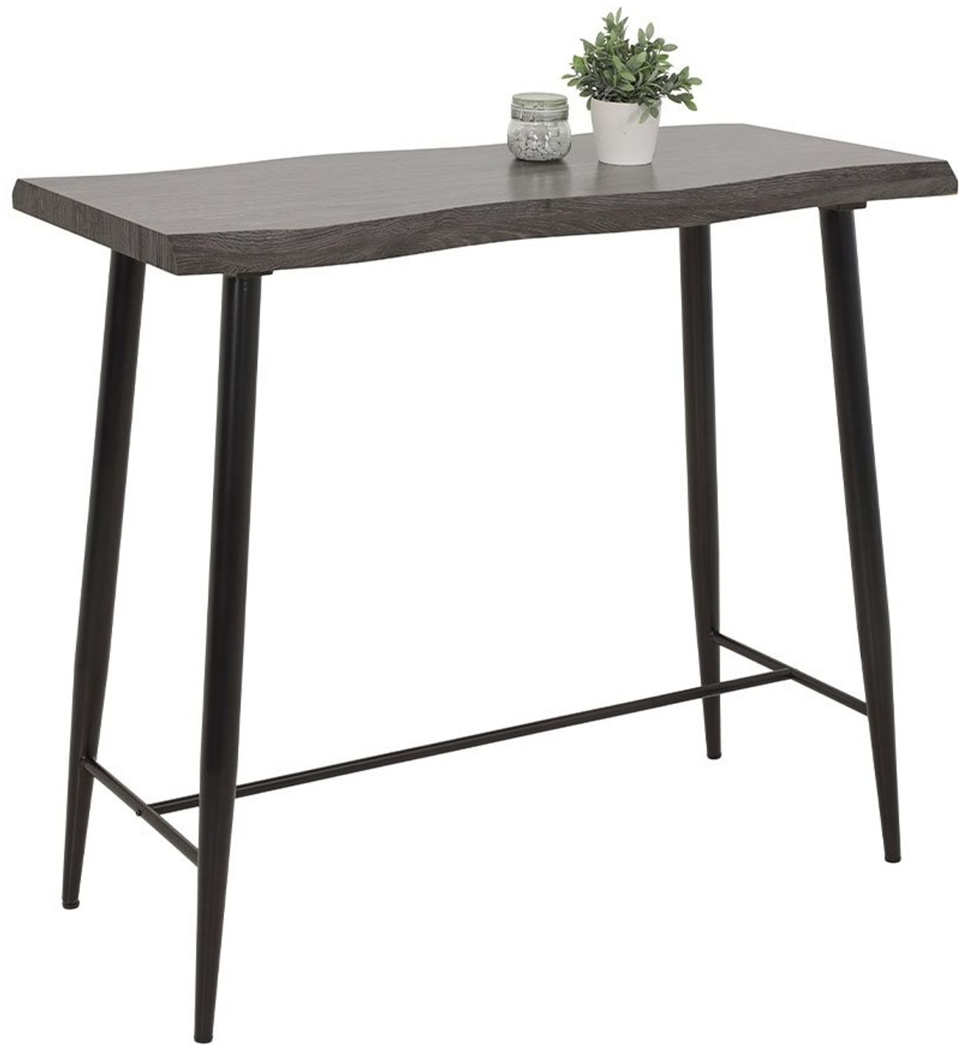 Bartisch Gitte BT / Gabi I BT, Grau, Schwarz, 120 x 108 x 60 cm Bild 1