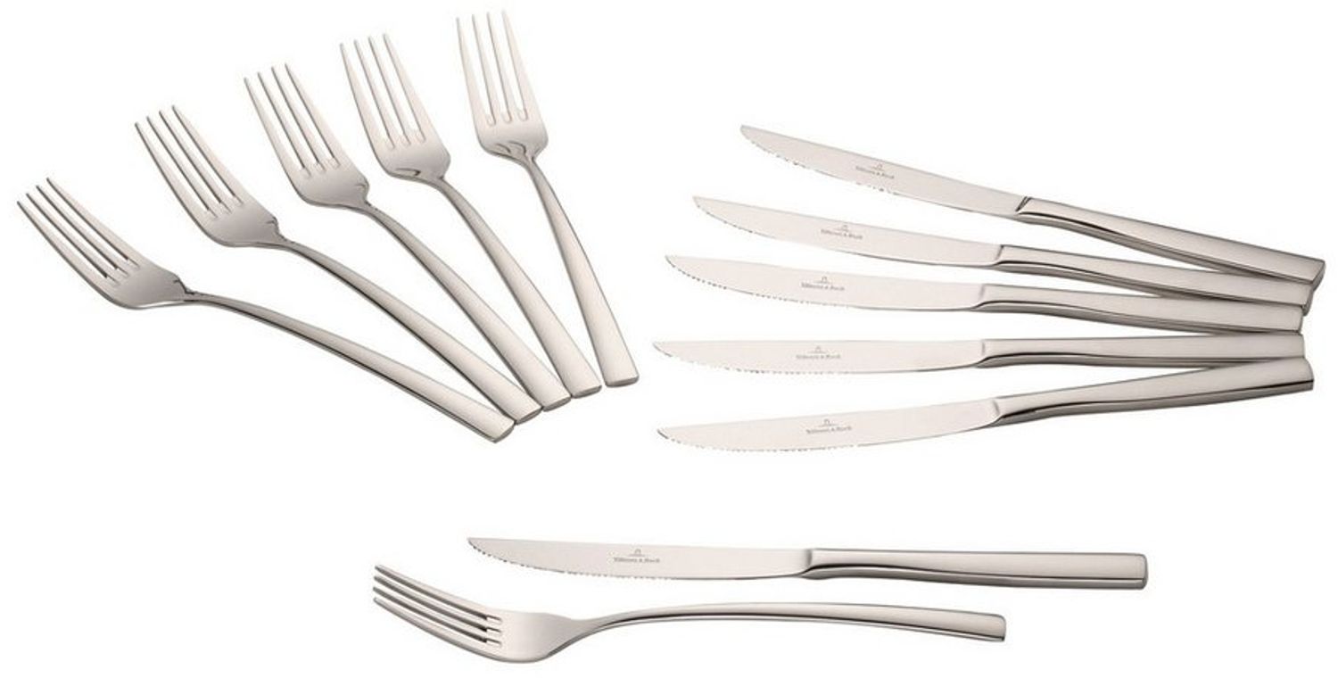 Villeroy & Boch 'Piemont' Steakbesteck-Set, 12 teilig, Edelstahl Bild 1