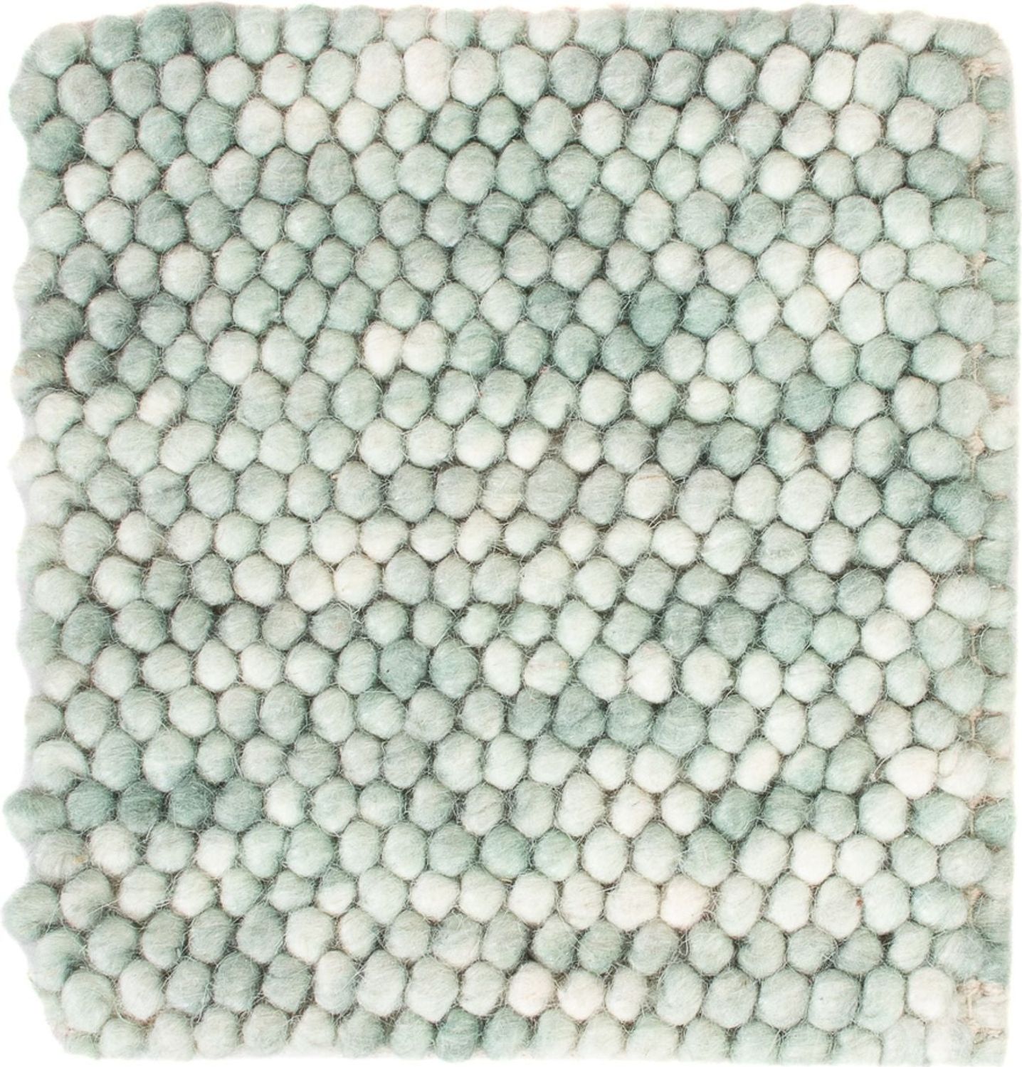 Wollteppich quadratisch - 30 x 30 cm - hellgrün Bild 1