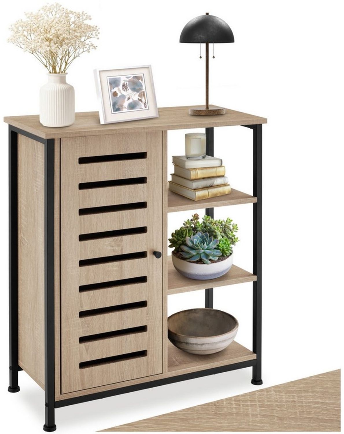 tectake Highboard Sideboard, Industrial Style Bild 1