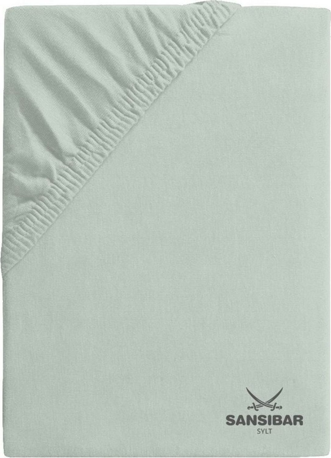 Sansibar Sylt Spannbettlaken Topperbezug SANSIBAR Jersey BL 180x200 cm grün Bild 1