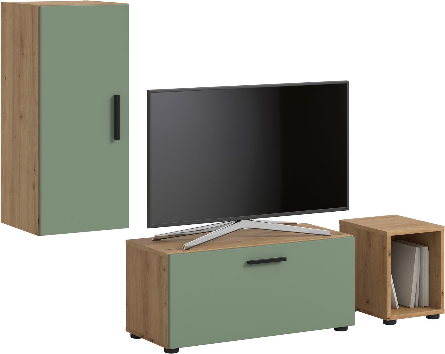 The One Wohnwand in Smoke Green Nachbildung Bild 1