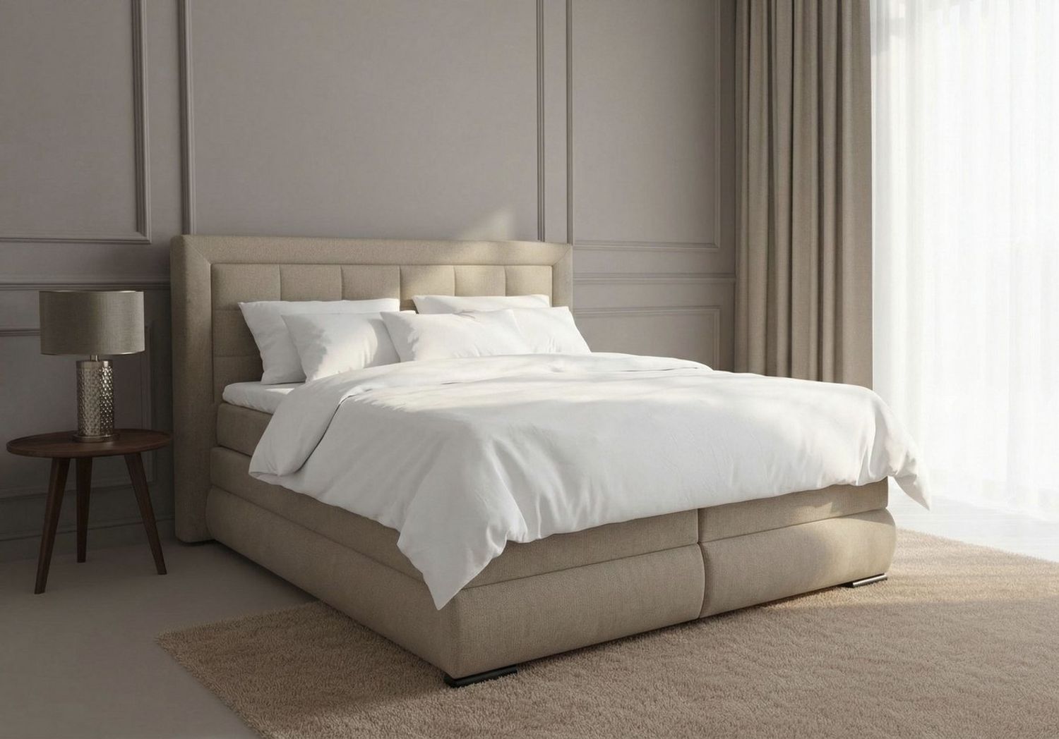 OTTO home Boxspringbett MIVVA inkl. Bettkasten und Topper, Komfortliegehöhe: 67 cm, in H3, H4 oder Hmix H3/H4, wahlweise mit oder ohne LED-Leuchten Bild 1
