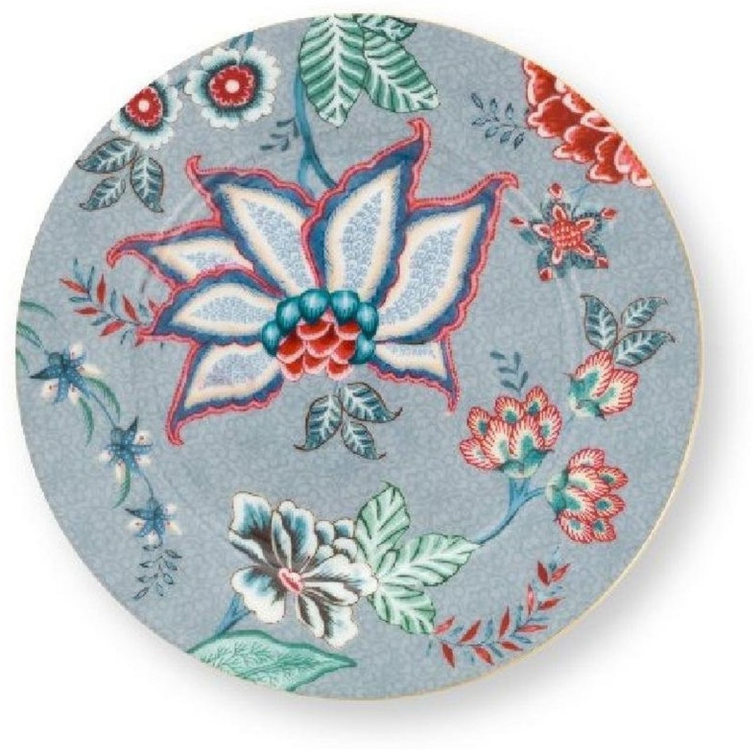PiP Studio Dessertteller Dessertteller Flower Festival Hellblau (17 cm) Bild 1