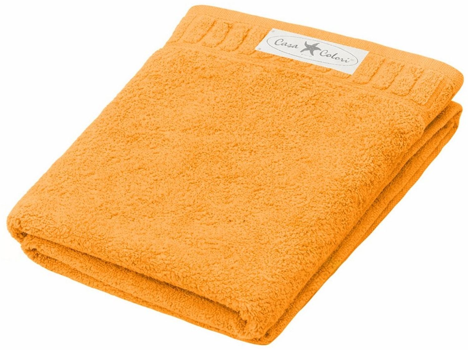 Duschtuch uni gelb 70 x 140 cm Bild 1