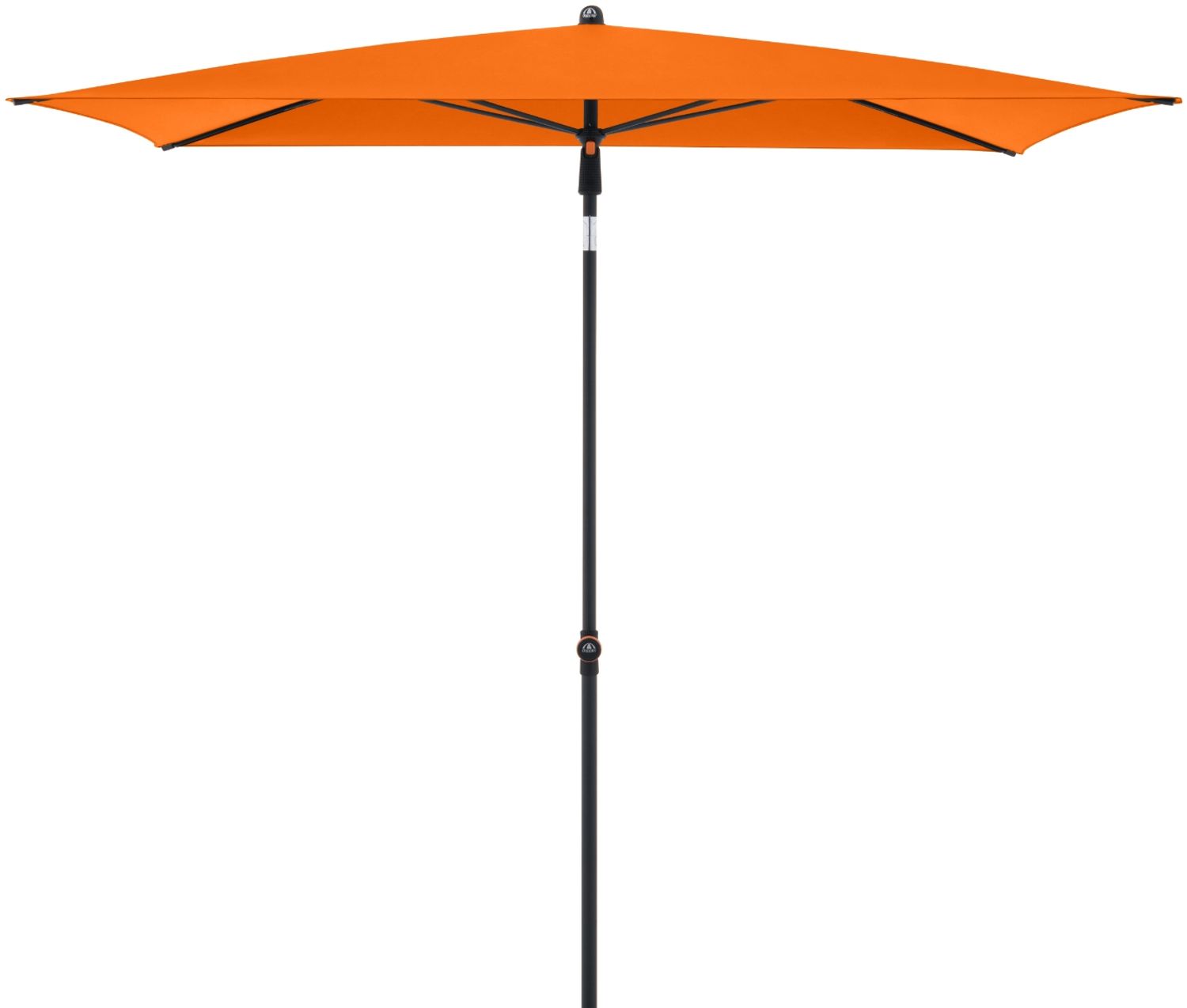 Doppler Sonnenschirm / Mittelstockschirm "myZONE 190 x 125 Manual", orange, 190 x 125 cm Bild 1