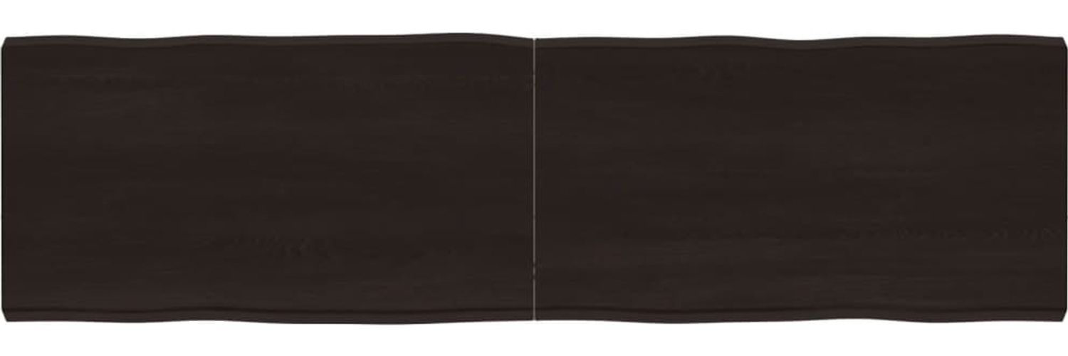 vidaXL Tischplatte 180x50x(2-6) cm Massivholz Behandelt Baumkante 364043 Bild 1